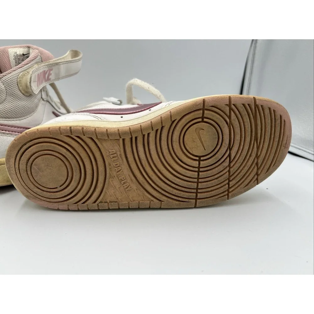 Nike Court‎ Borough Mid White Pink Glaze Shoes CD7782-105 4.5Y